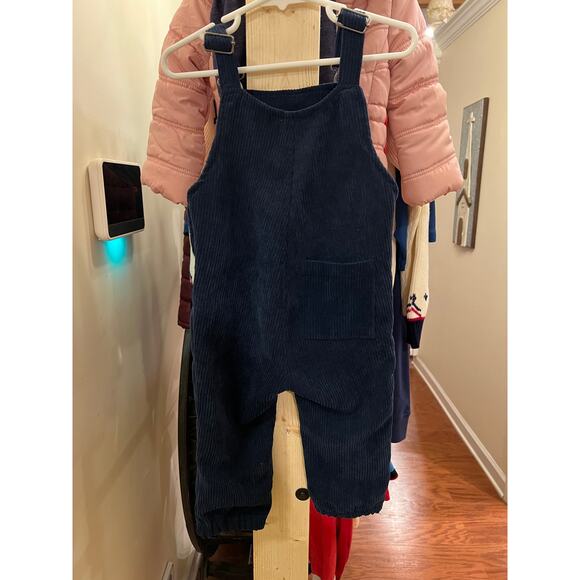 Navy Corduroy Baby Overalls 12-18M Cosy Time So Cute Brand - Picture 2 of 6